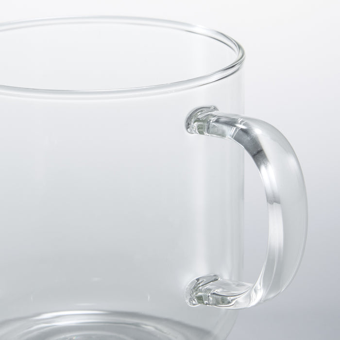 Transparent Glass Cup Coffee Heat Resistant Mug With Handle Small Medium  Large