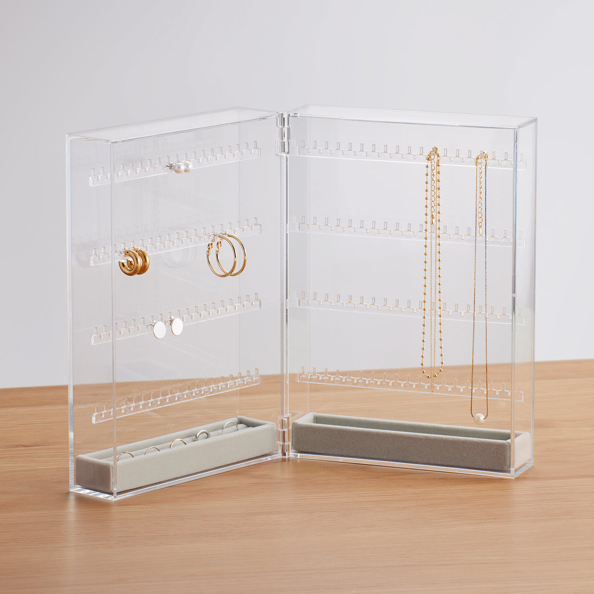UNIQ Acrylic Jewelry Organizer Box, Earring Holder, Hanging Boxes
