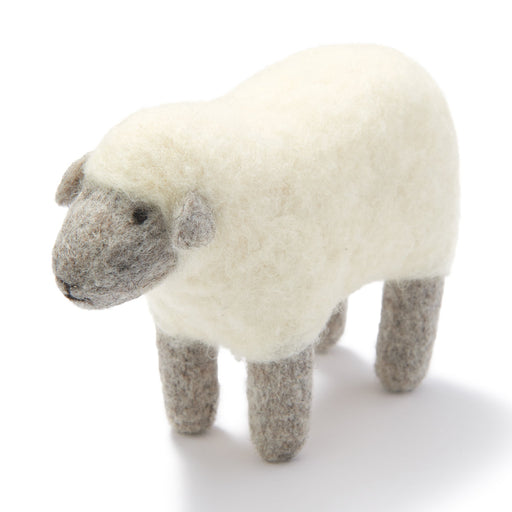 Wool Felt Animal - Sheep White Found MUJI