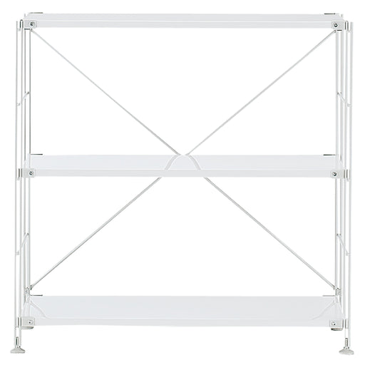 SUS Shelving Unit - White Gray - Wide - Small MUJI