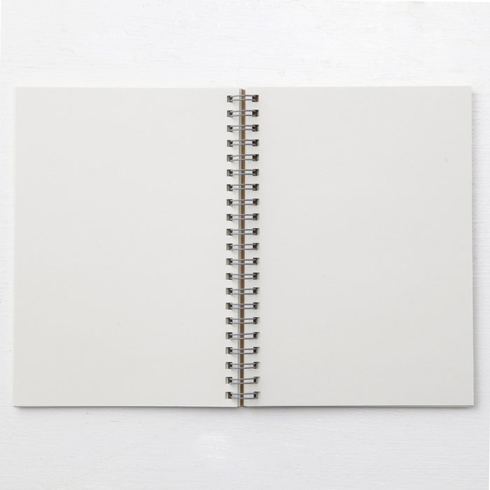White Laminated Paper Spiral Notebook plain 70g pages 240 without