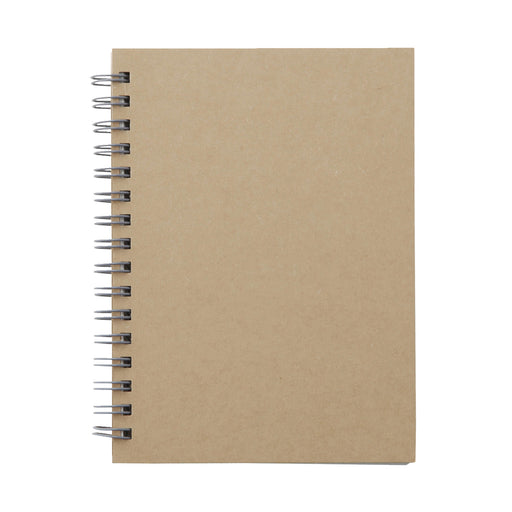 Recycled Paper Spiral Plain Notebook A6 Beige MUJI