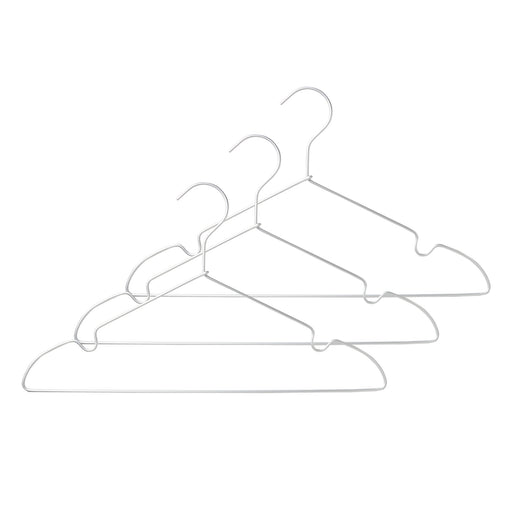 Aluminum Laundry Hanger with Notches - 16.5" (3 Pack) MUJI