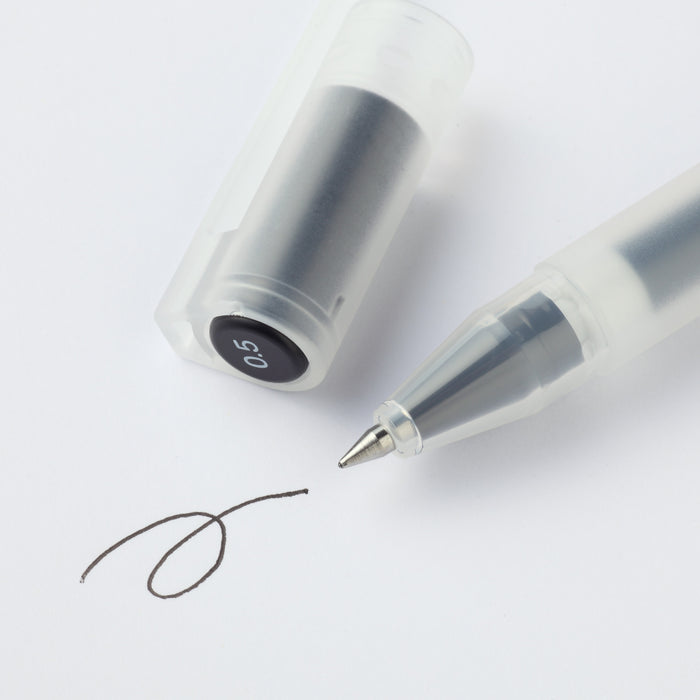 Gel Ink Cap Type Ballpoint Pen 0.38mm 10 Pieces Set