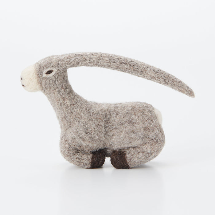Wool Felt Animal - Parent & Baby Goat, Holiday Gifts, Found MUJI