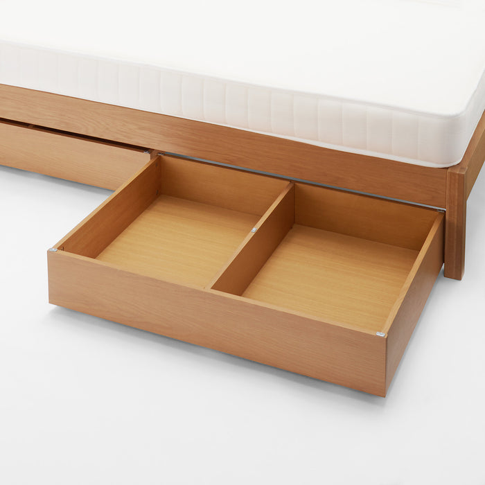 HD] Wooden Bed Storage Box with Divider — MUJI USA