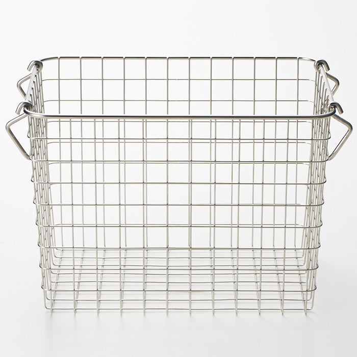 2 Pack White Wire Baskets for Kitchen, 3 Compartment Bin for