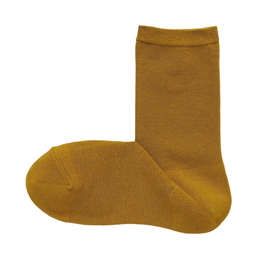 Right Angle 3 Layer Loose Top Socks Mustard MUJI