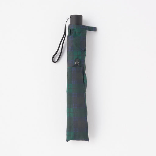 2 Way Foldable Umbrella - Dark Green Check MUJI