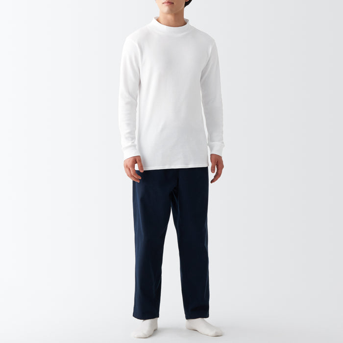 Men's Warm Mock Neck Long Sleeve T-Shirt, Innerwear