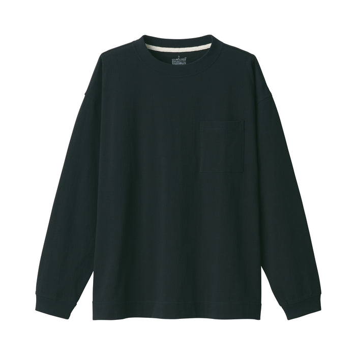 Men's Heavy Weight Jersey Pocket Long Sleeve T-Shirt | MUJI USA