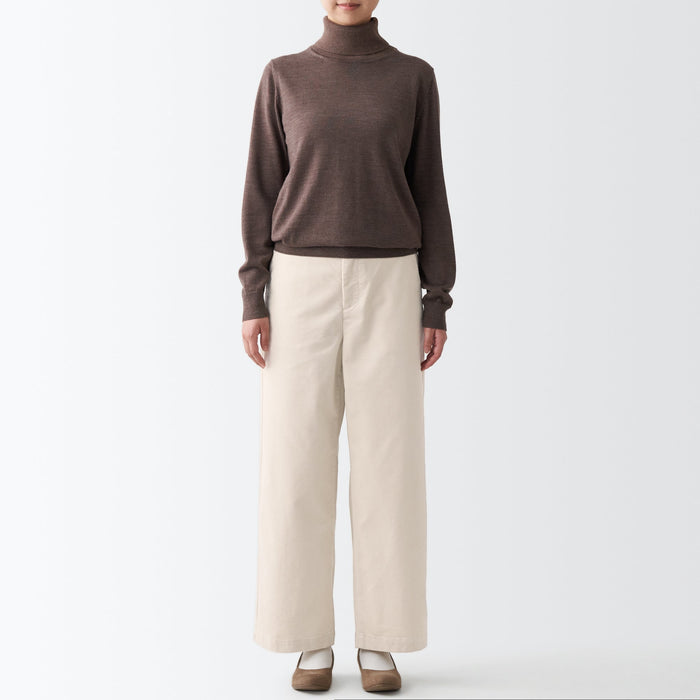 Women's Stretch Corduroy Wide Pants | MUJI USA