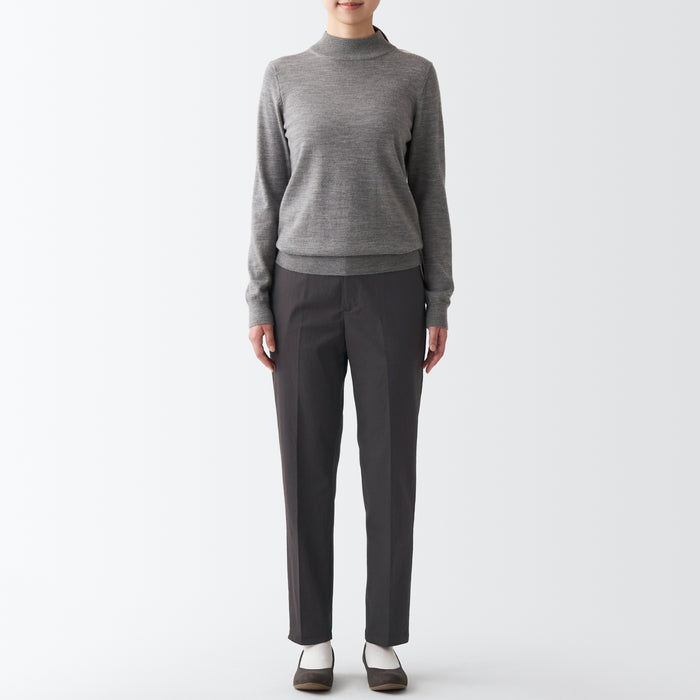 Women's Water Repellent Stretch Tuck Tapered Pants | MUJI USA
