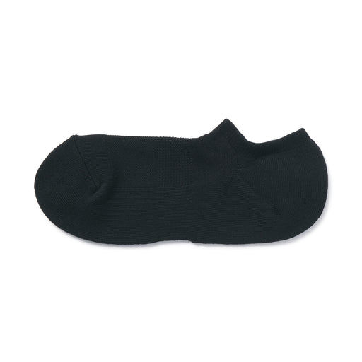 Right Angle Pile Sneaker-In Socks 23-30cm Black MUJI