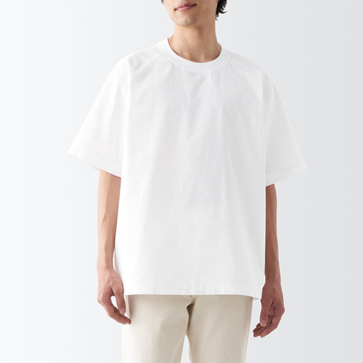 Men's Cool Touch Crew Neck Woven T-Shirt MUJI