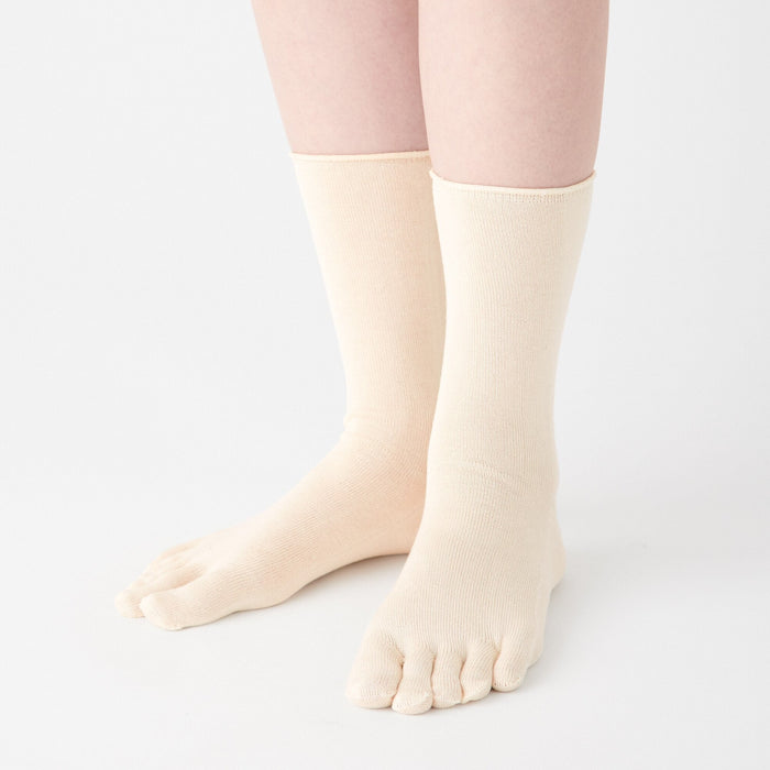 TOETOE Essential Everyday Silk Plain Foot Cover Toe Socks