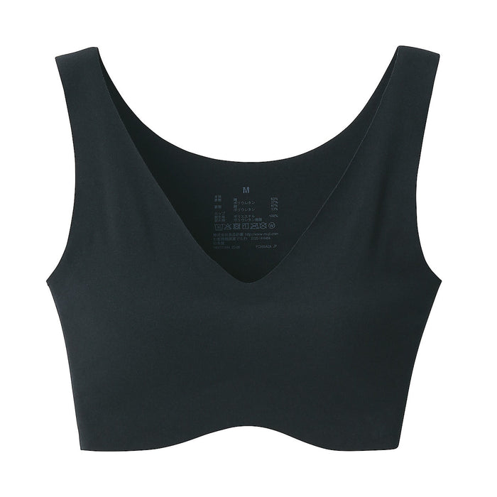 Muji Smooth Touch Bra In Black - Size: XS