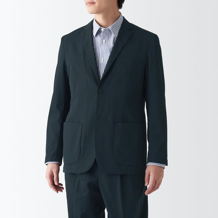 Men's Water Repellent Stretch Jacket | Casual Suit Jacket | MUJI USA