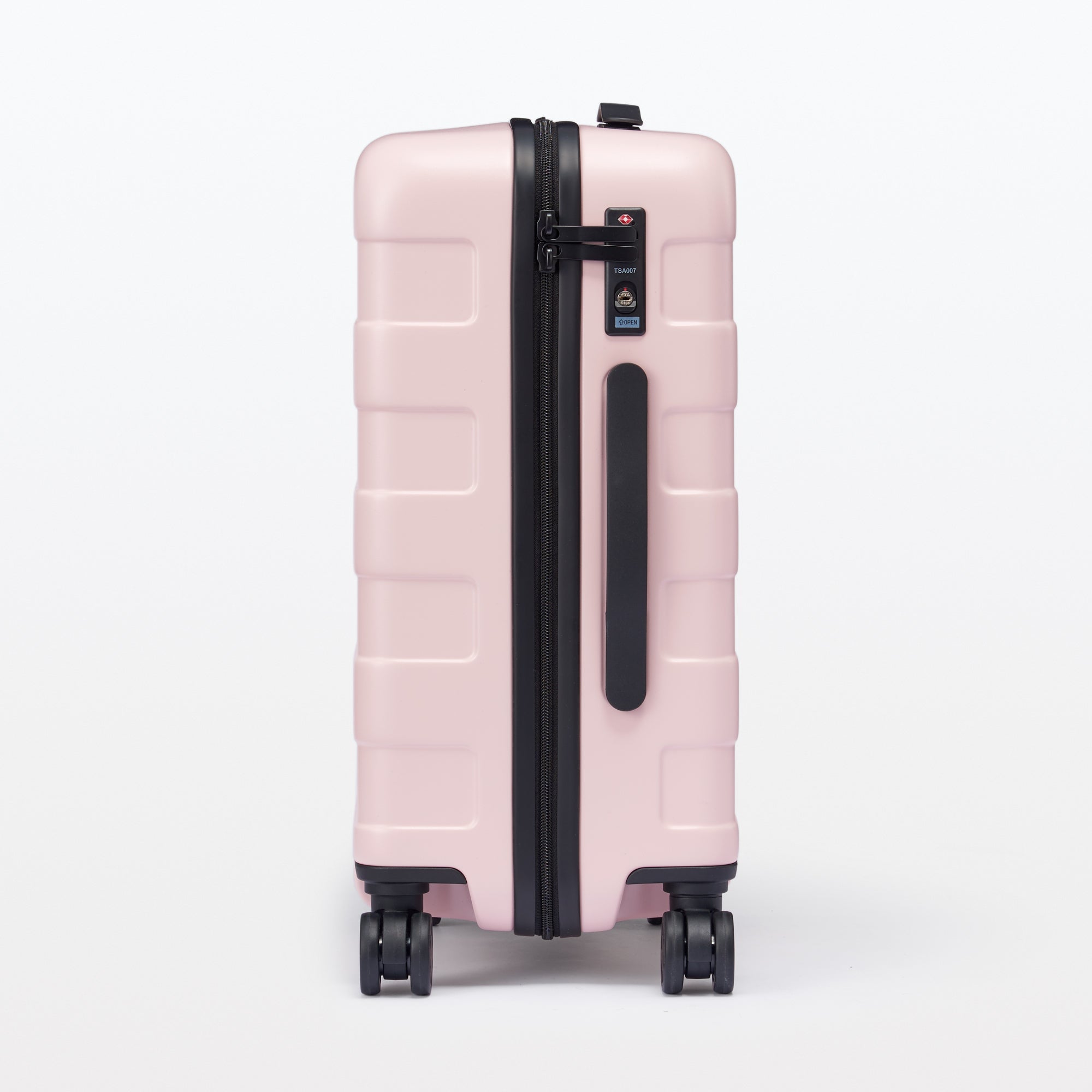 super functional muji collapsible suitcase folds to half its regular size