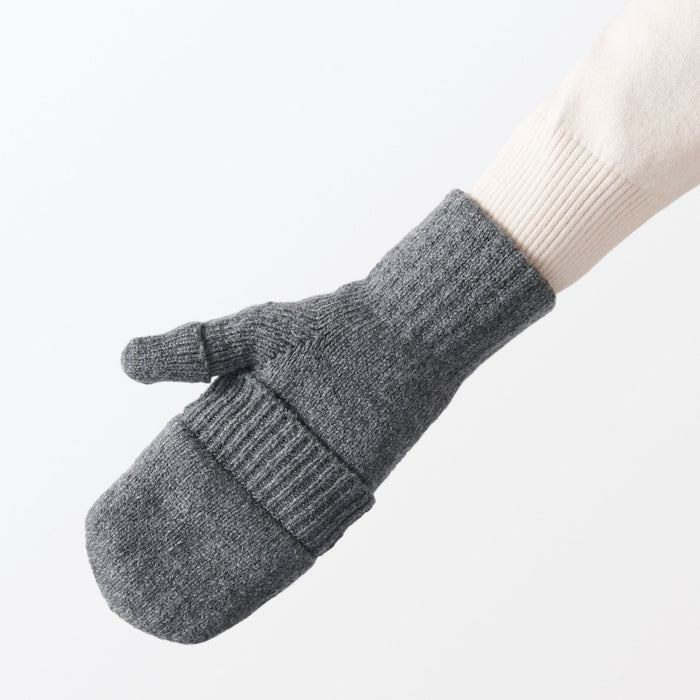 USA | Winter MUJI Polyester Fingerless Recycled | Gloves Accessories Blend