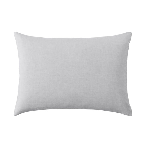 Washed Cotton Pillowcase Gray MUJI