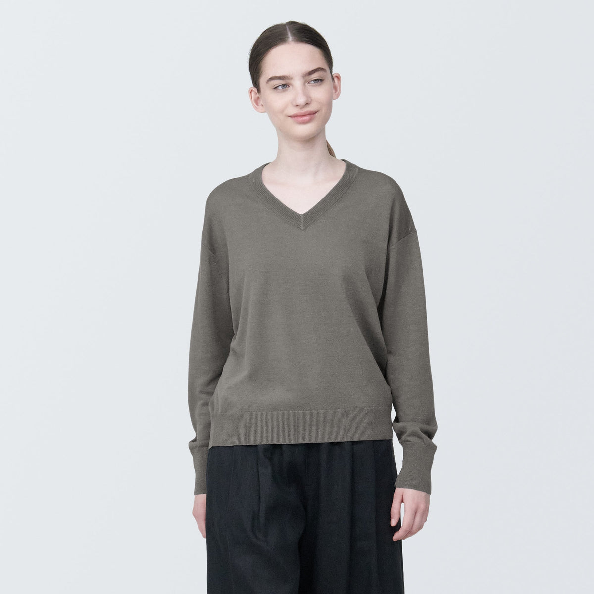 Women's Hemp Blend V-Neck Sweater